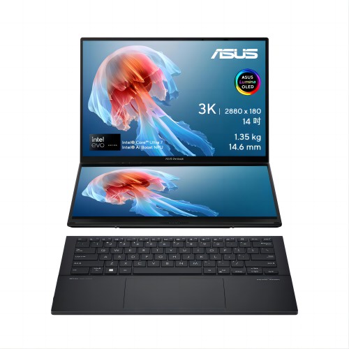 2024 ASUS Zenbook DUO 14in DualScreen 32GB 2TB SSD